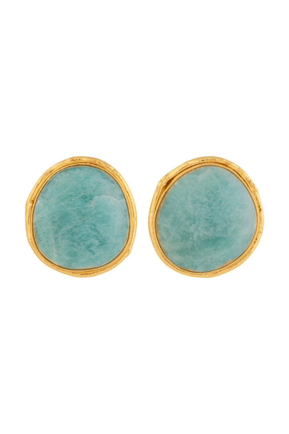 Amazonite Macaron Earrings