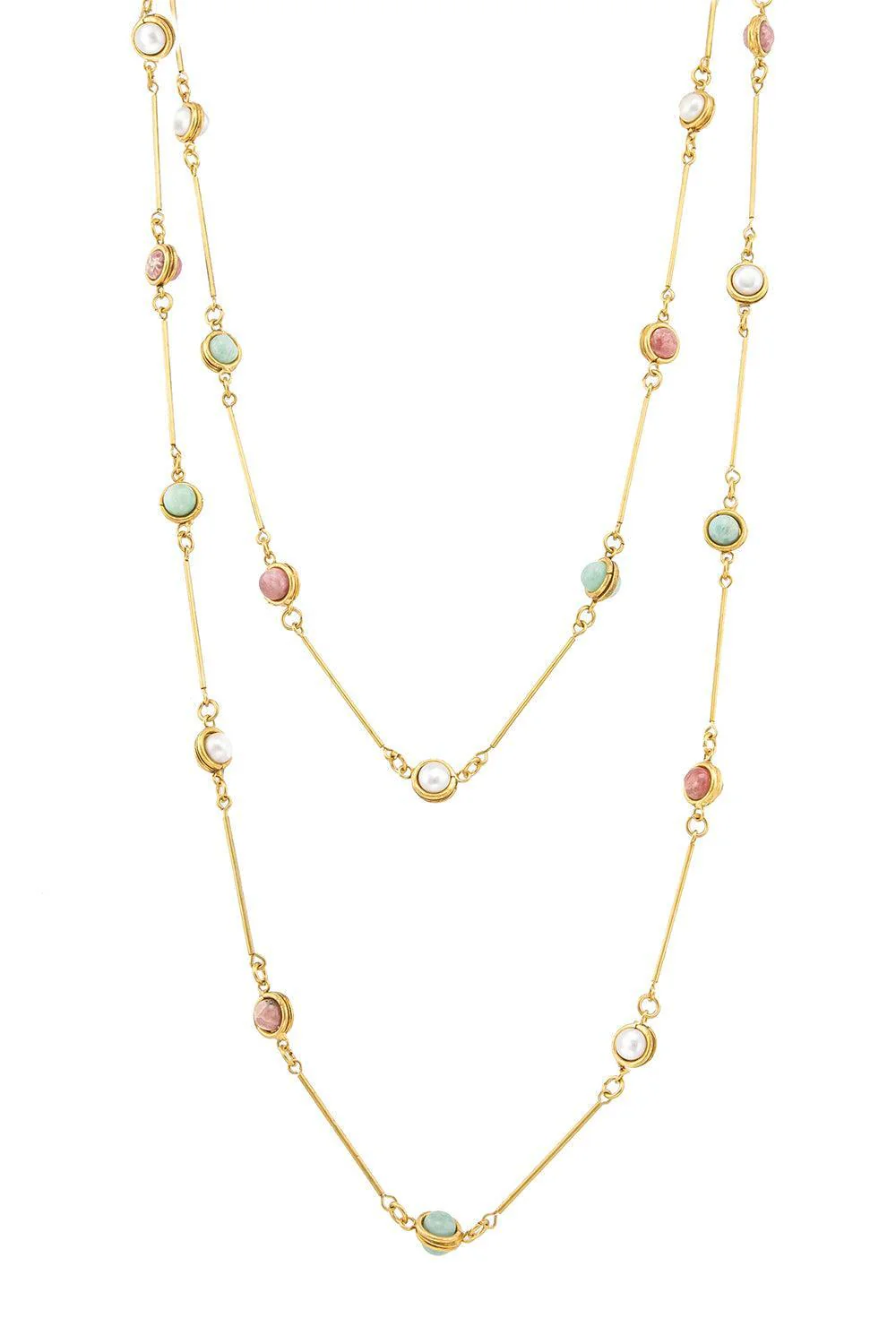 Amazonite Pearl Candies Pendant Necklace