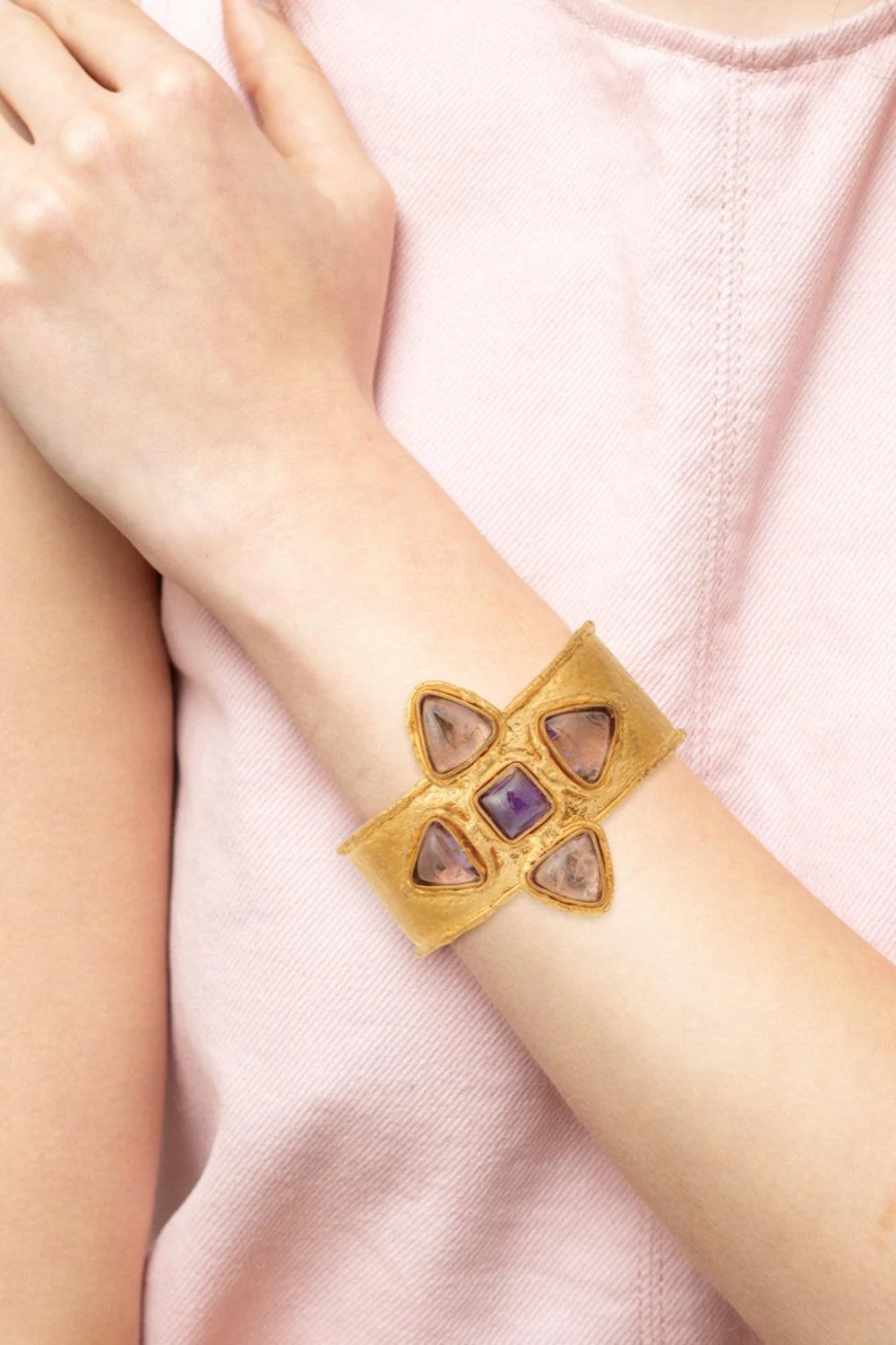 Amethyst Sultan Cuff Bracelet - Image 2
