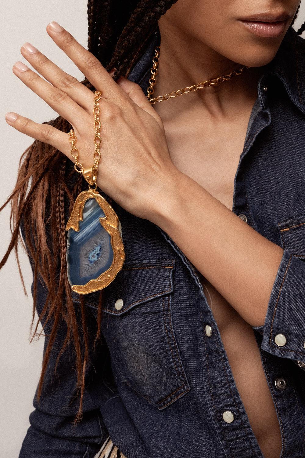 Blue Agate Spellbound Necklace - Image 2