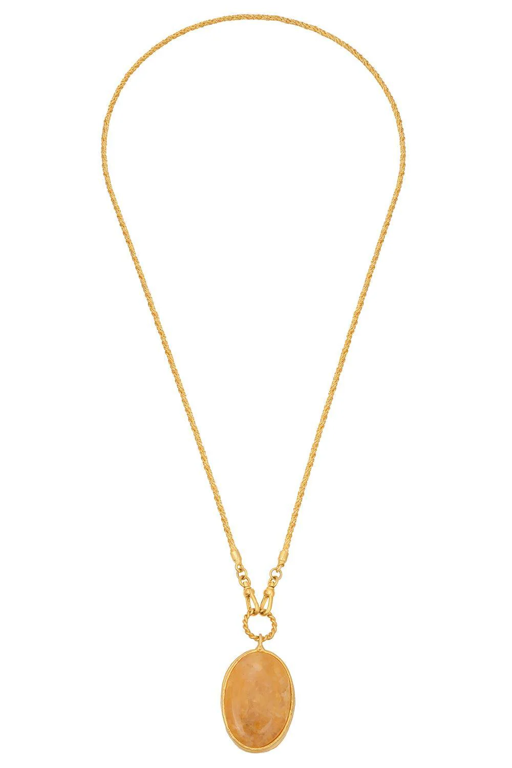 Golden Jasper Pendant Necklace