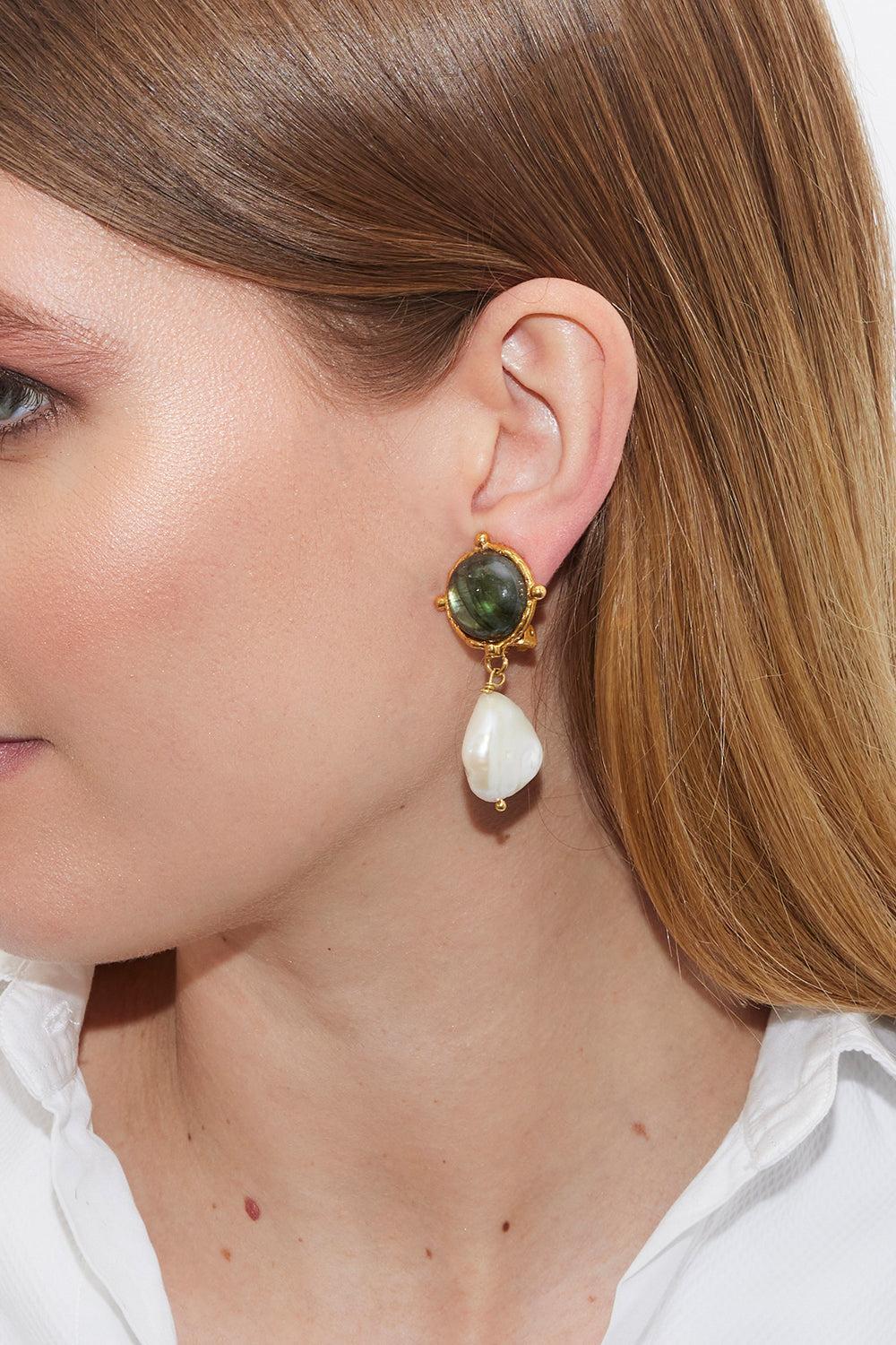 Labradorite Diane Earrings - Image 2