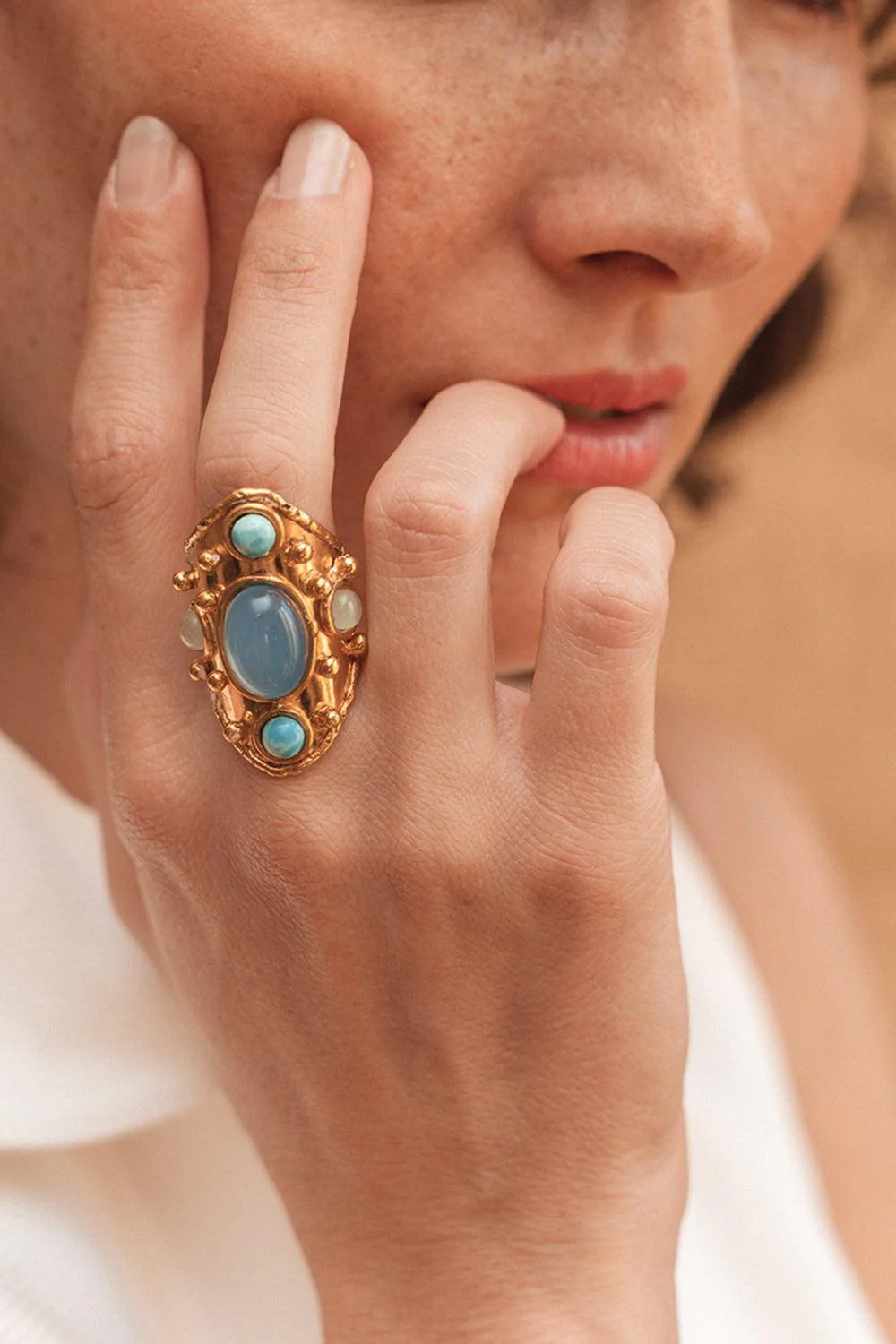 Larimar Little Byzance Ring - Image 2
