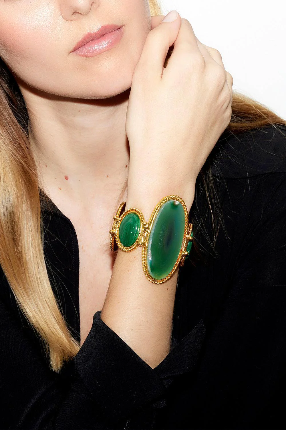 Malachite Dakota Cuff Bracelet - Image 2