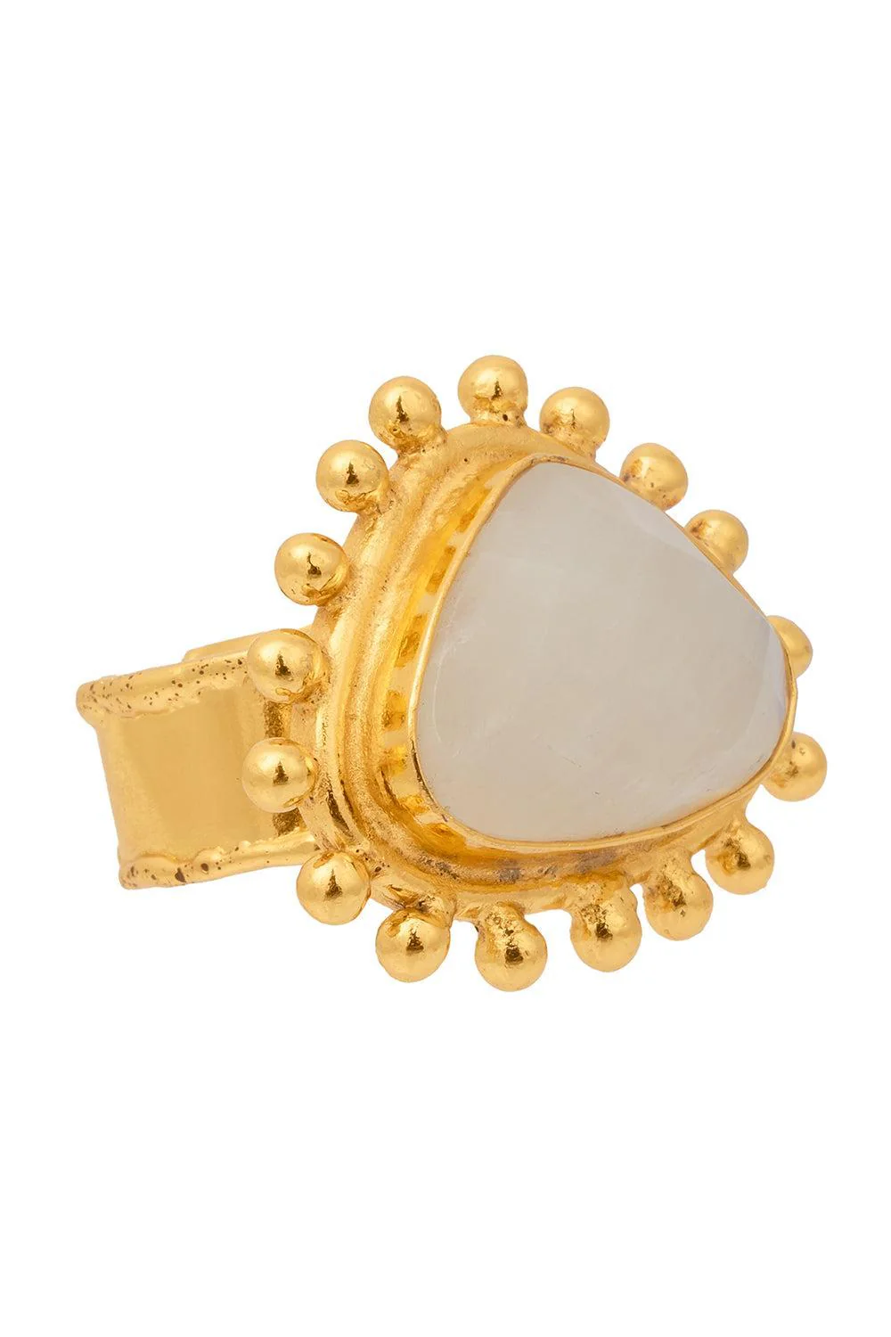 Moonstone Dot Ring