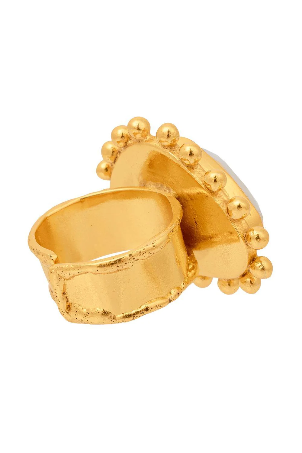 Moonstone Dot Ring - Image 3