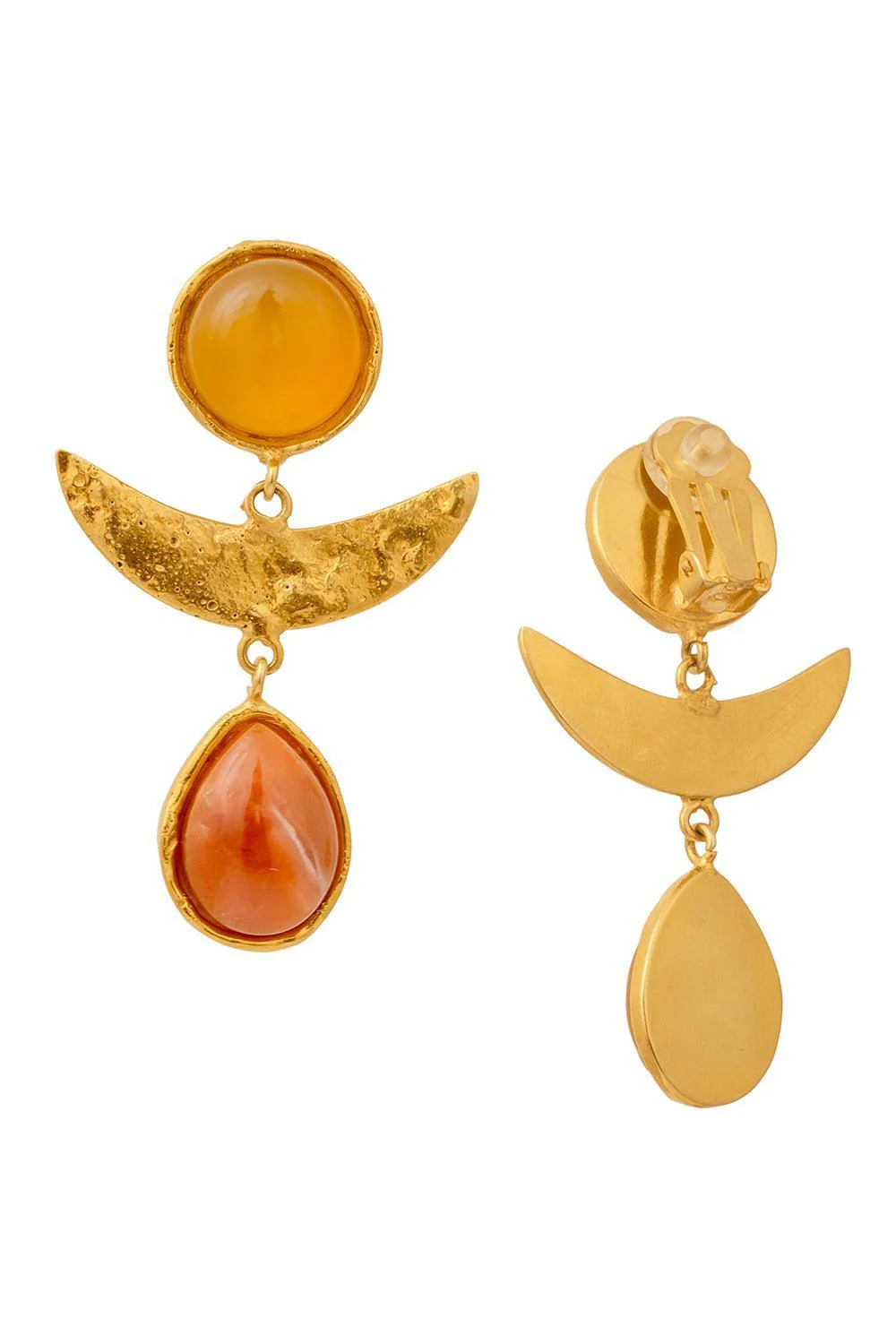 Yellow Onyx Golden Jasper Earrings - Image 4