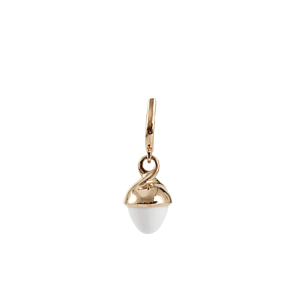 Cacholong Mikado Flamenco Pendant