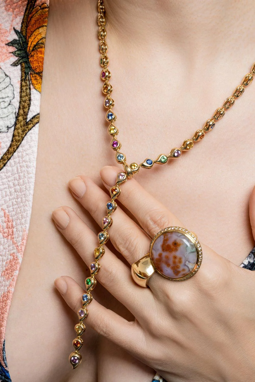 Candy Classic Snowflakes Riviere Collier Necklace - Image 3
