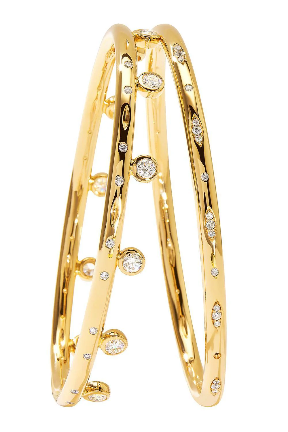 Diamond Classic Gypsy Bangle Bracelet - Image 5
