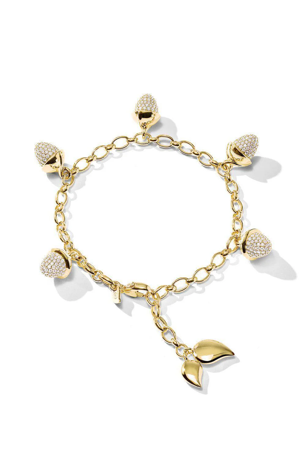 Diamond Mikado Flamenco Charm Bracelet