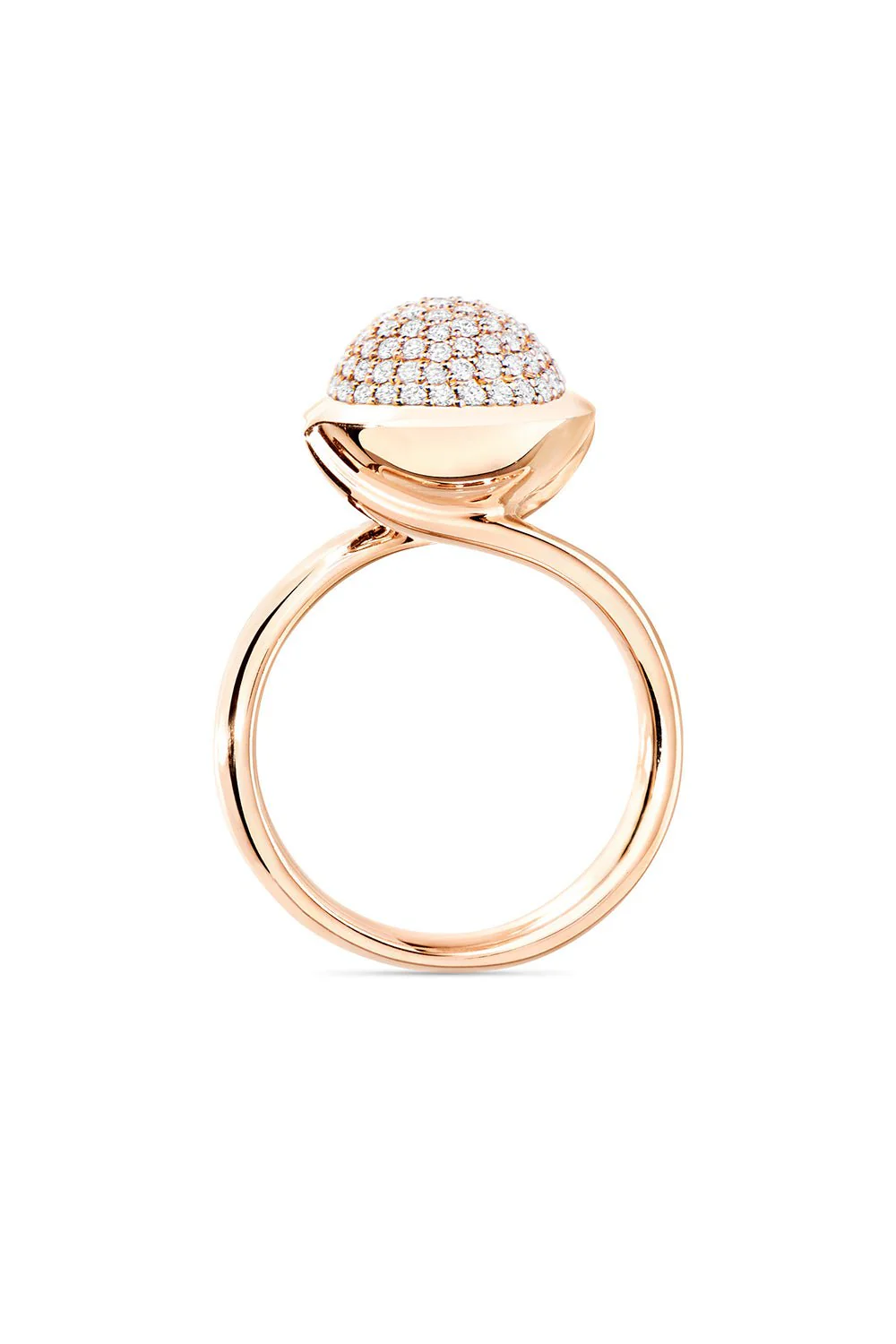 Large Diamond Bouton Ring - Image 3