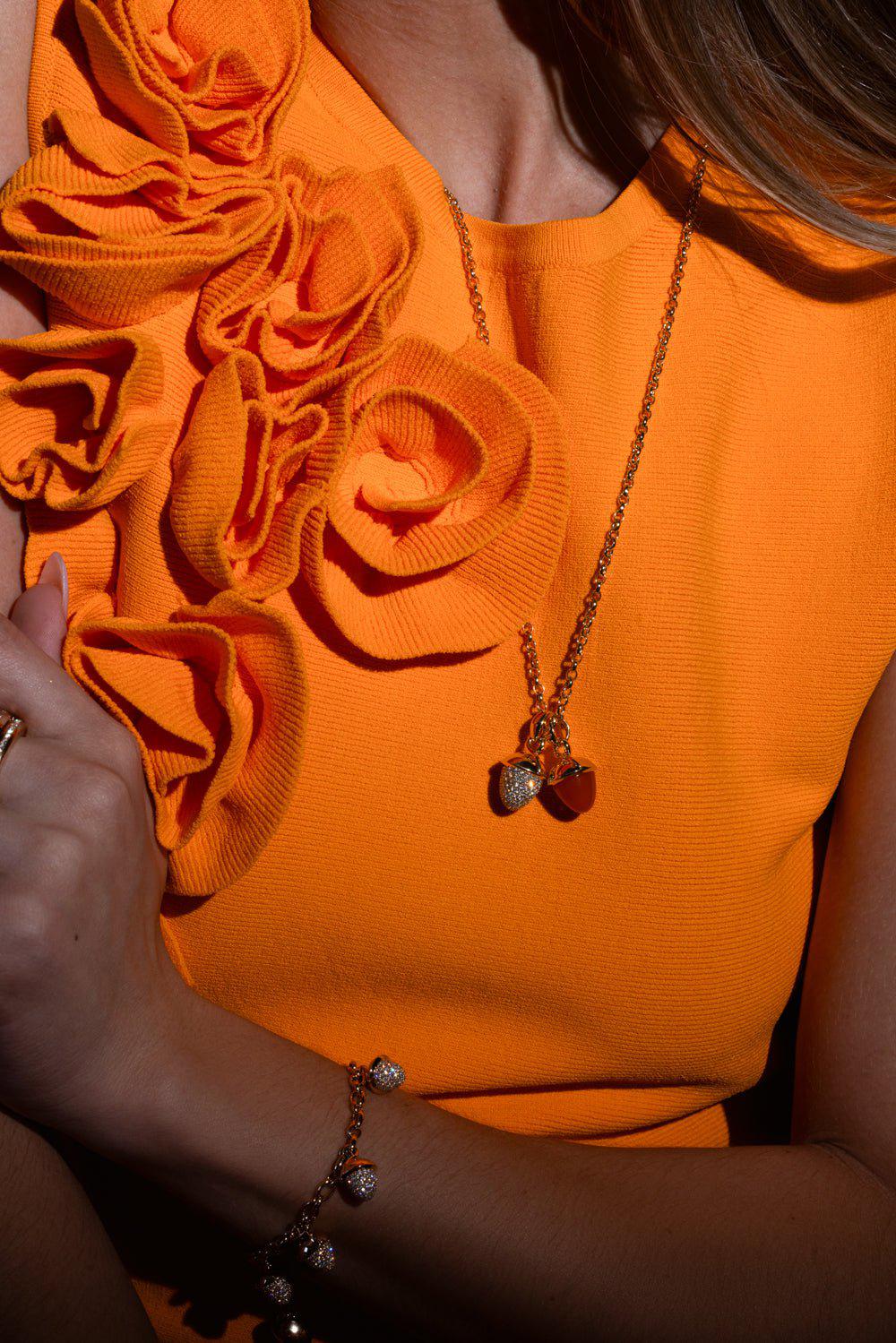 Mikado Carnelian Bouquet Pendant - Image 4