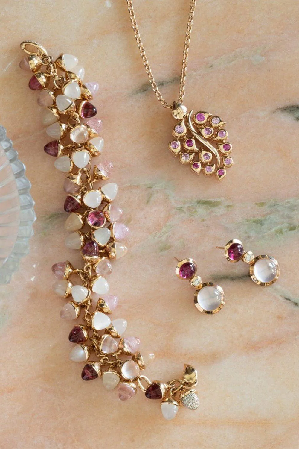 Mikado Flamenco Bracelet Blush - Image 5