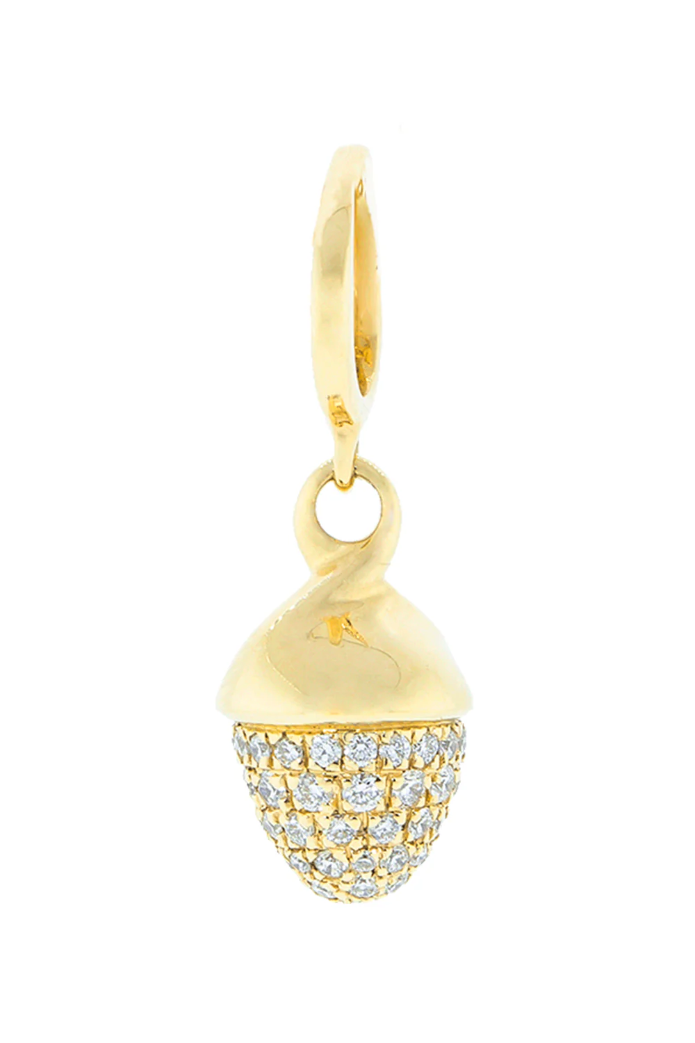 Pave Diamond Mikado Flamenco Pendant