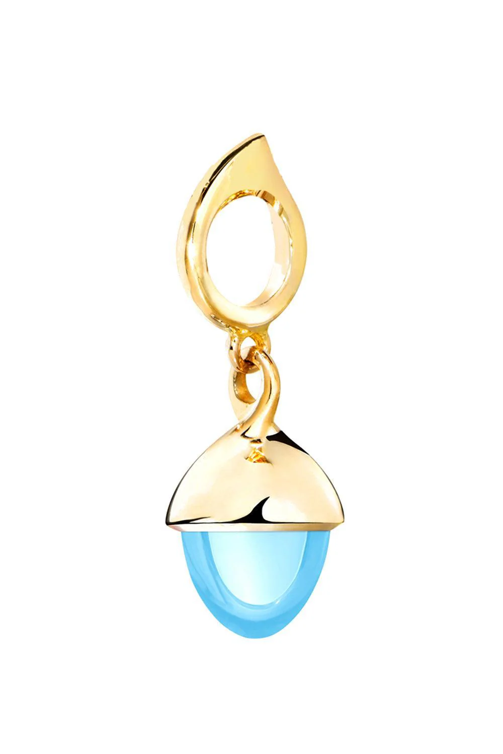 Sky Topaz Mikado Flamenco Pendant
