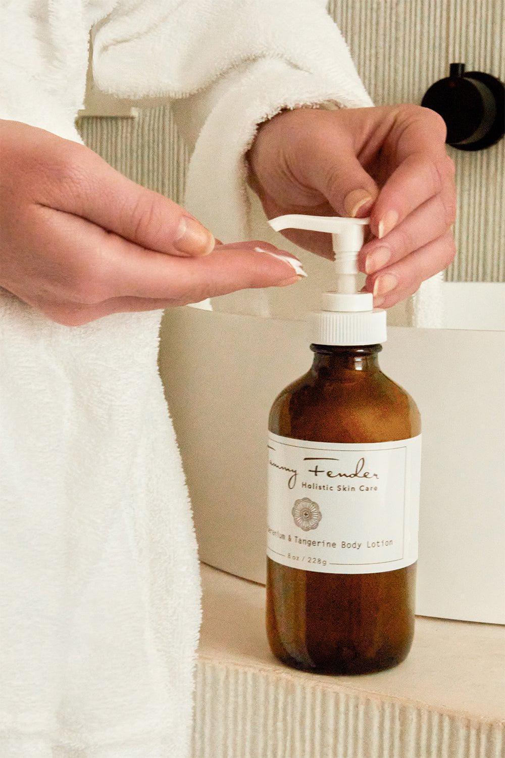 Rose Geranium Tangerine Body Lotion - Image 4