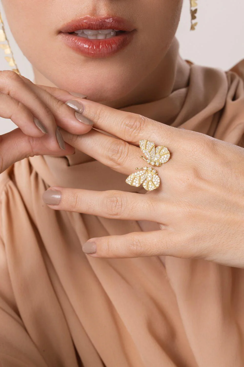 Diamond Butterfly Ring - Image 4