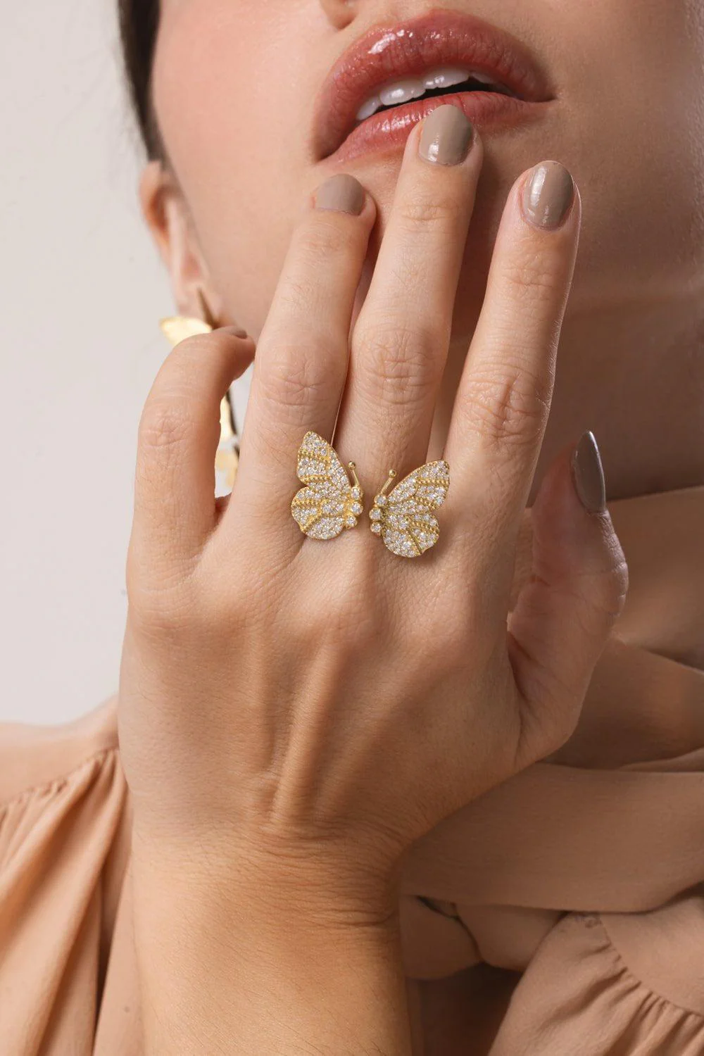 Diamond Butterfly Ring - Image 5