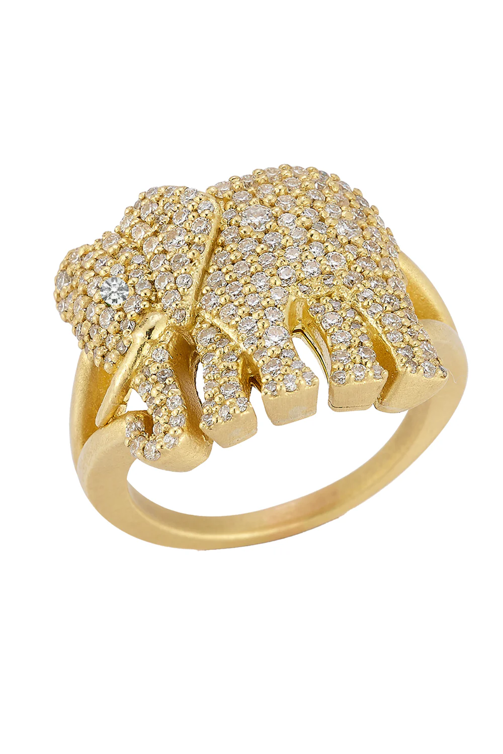 Diamond Elephant Tree Of Life Ring