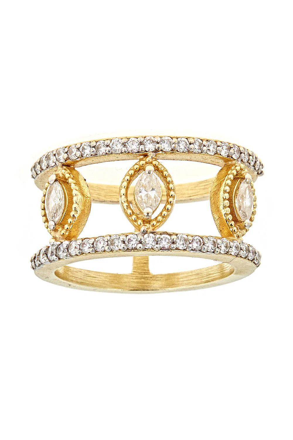 Marquise Diamond Bezel Band