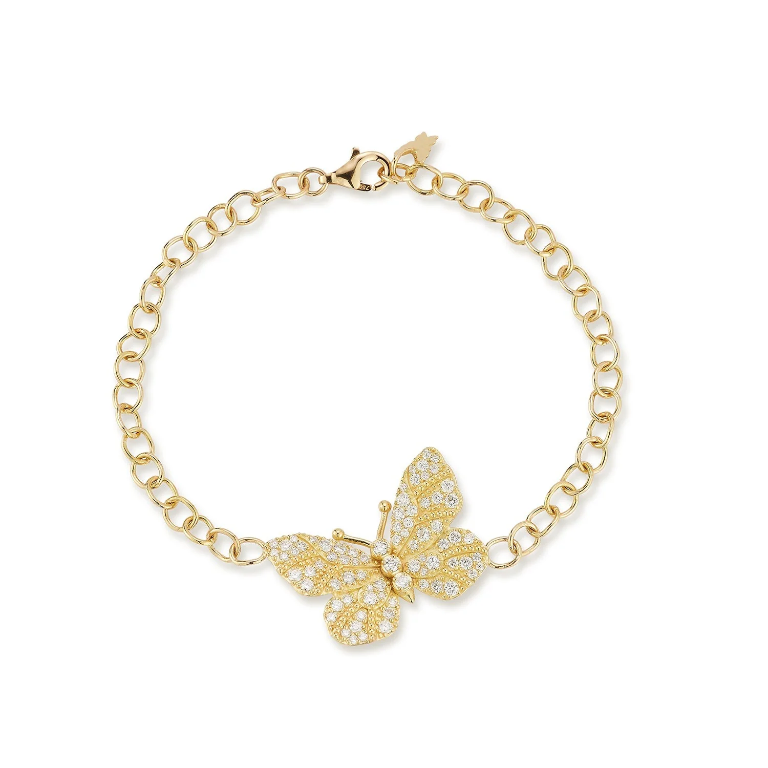 Medium Diamond Butterfly Bracelet