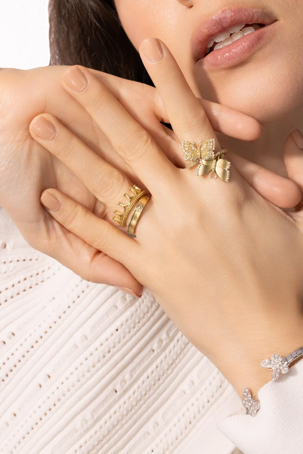 Modern Etruscan Crown Ring - Image 4