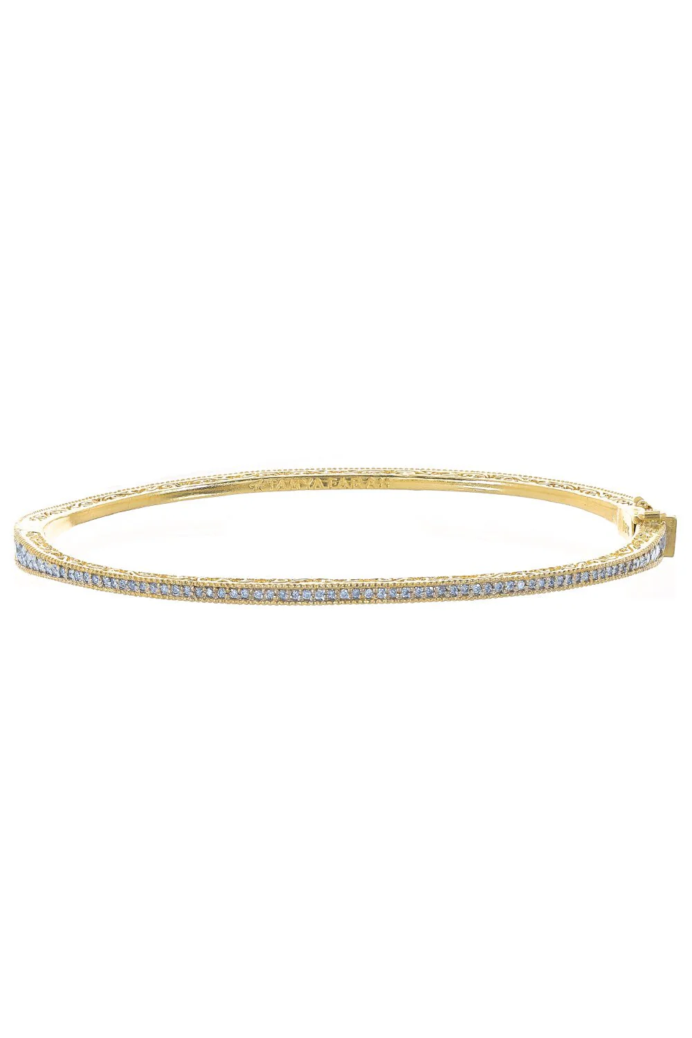 Modern Etruscan Diamond Petite Bangle