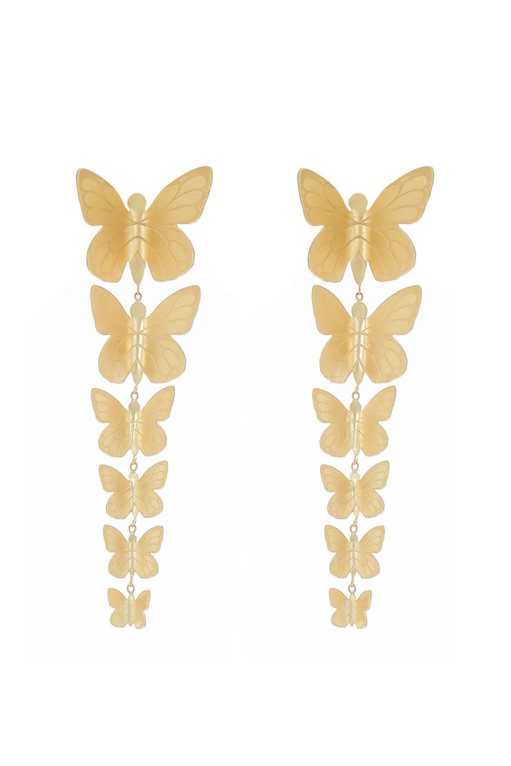 Six Cascading Butterfly Earrings