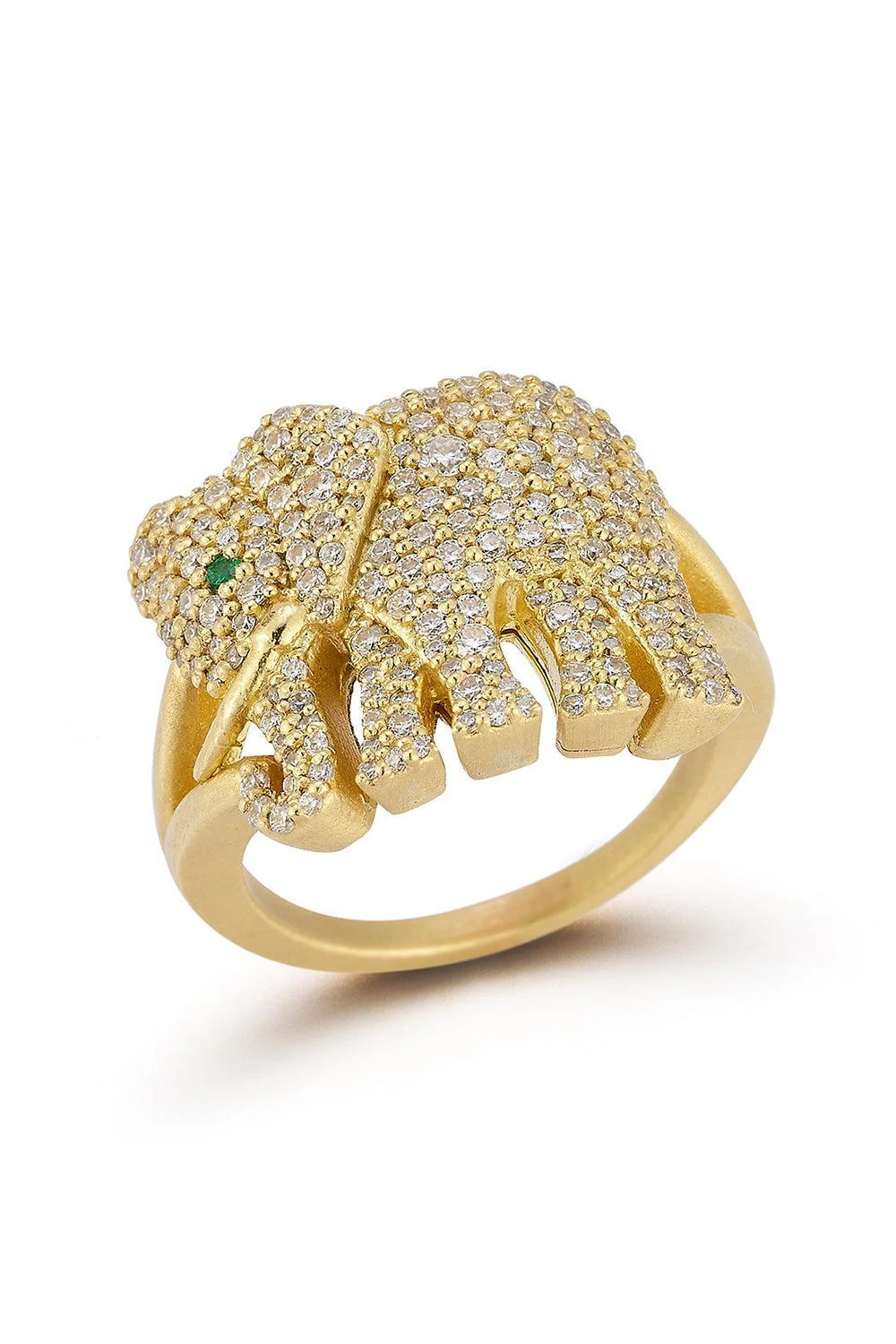 Tree of Life Diamond Elephant Ring