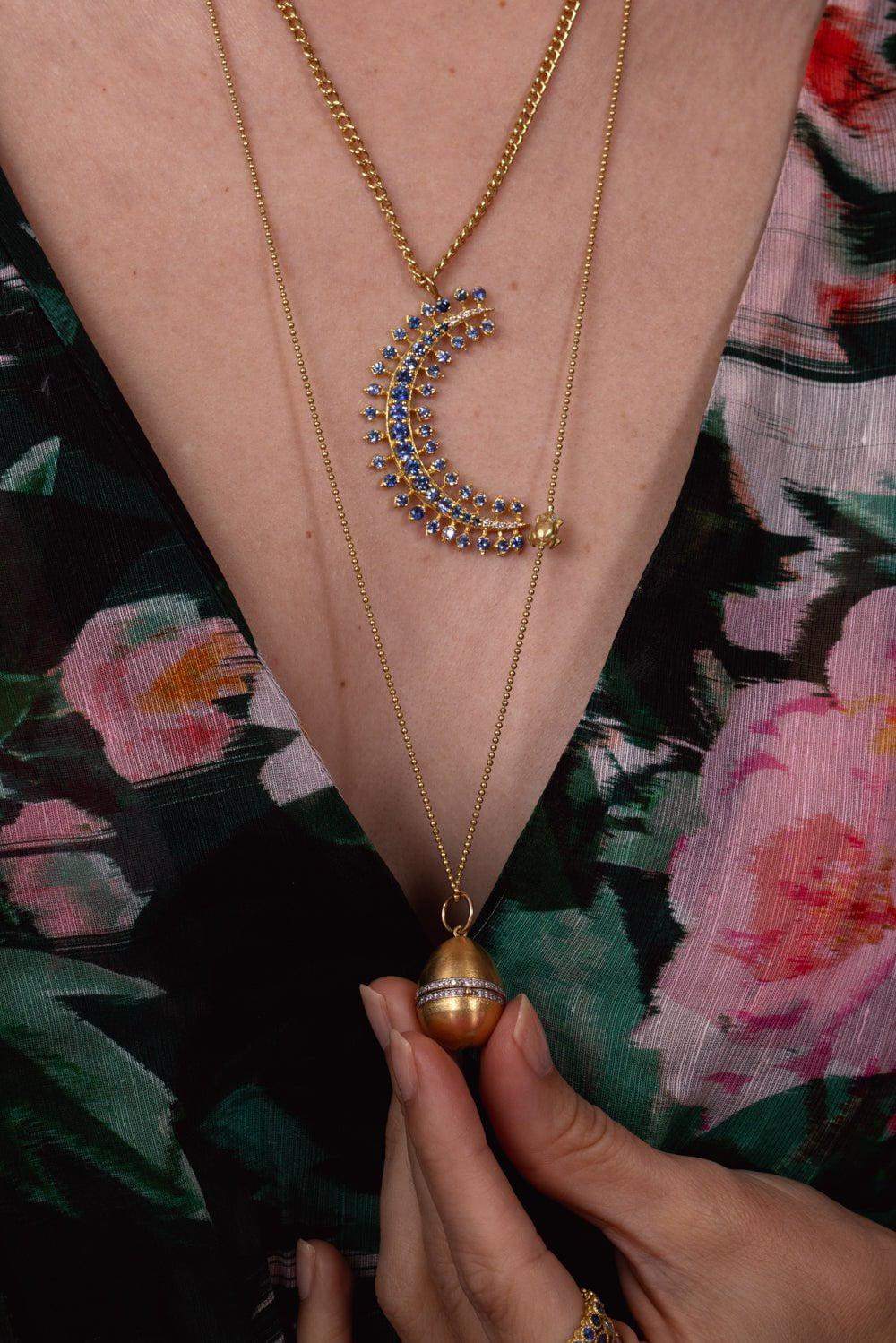 Tree of Life Egg Locket Necklace - Image 3