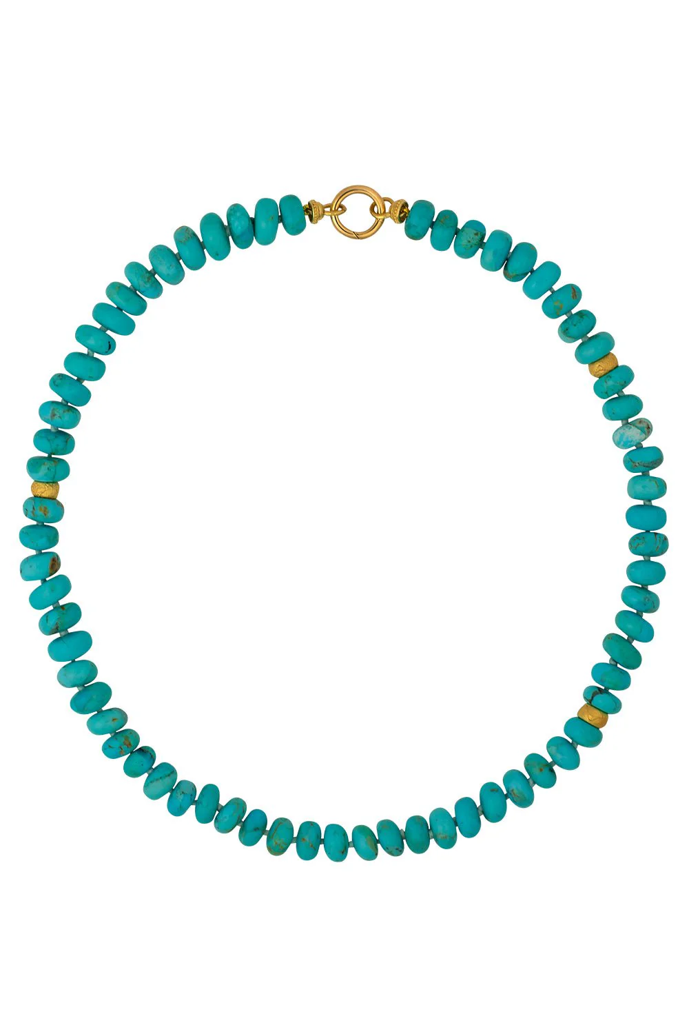 Turqoise Beaded Charm Catcher Necklace