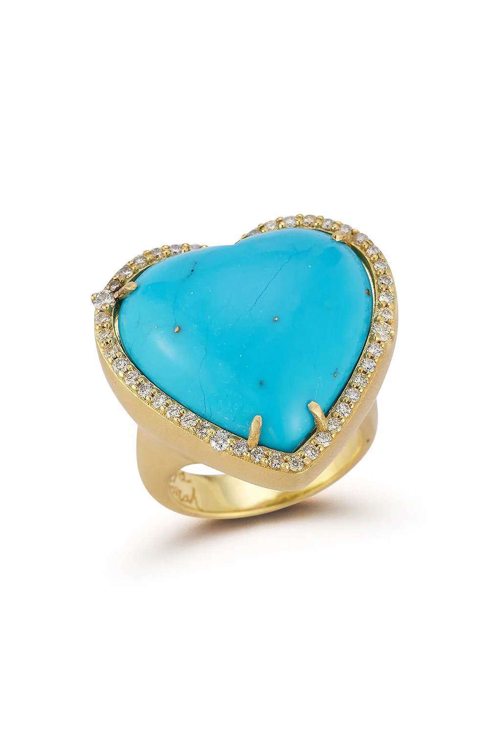 Turquoise Heart Diamond Ring