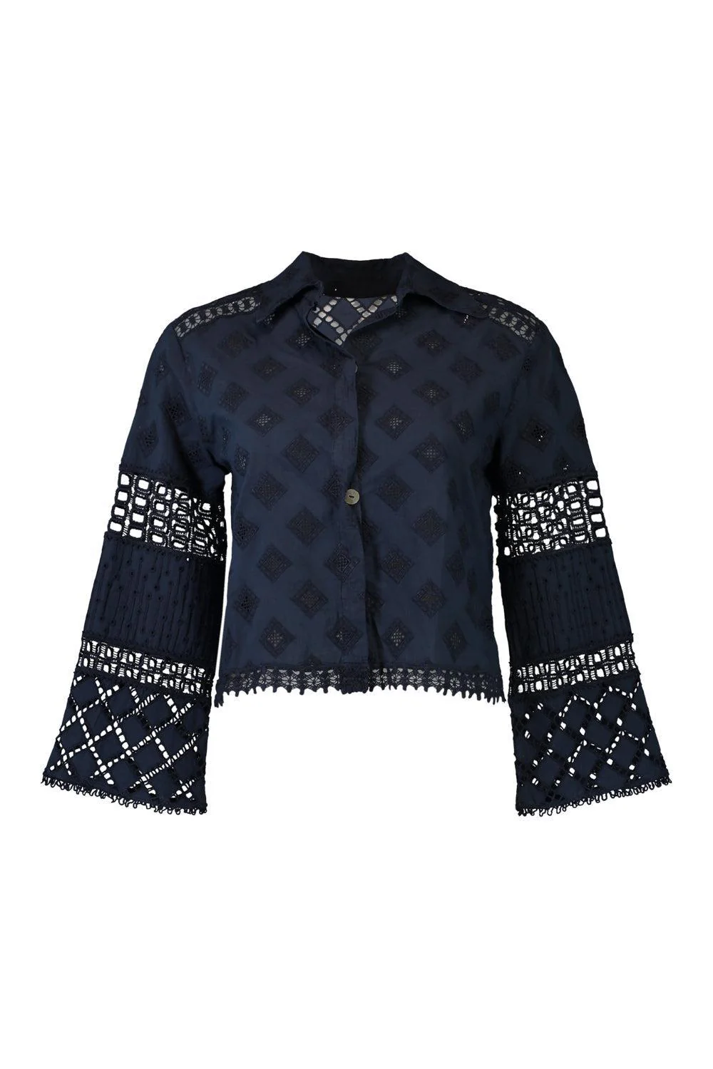 Aneto Blouse - Navy