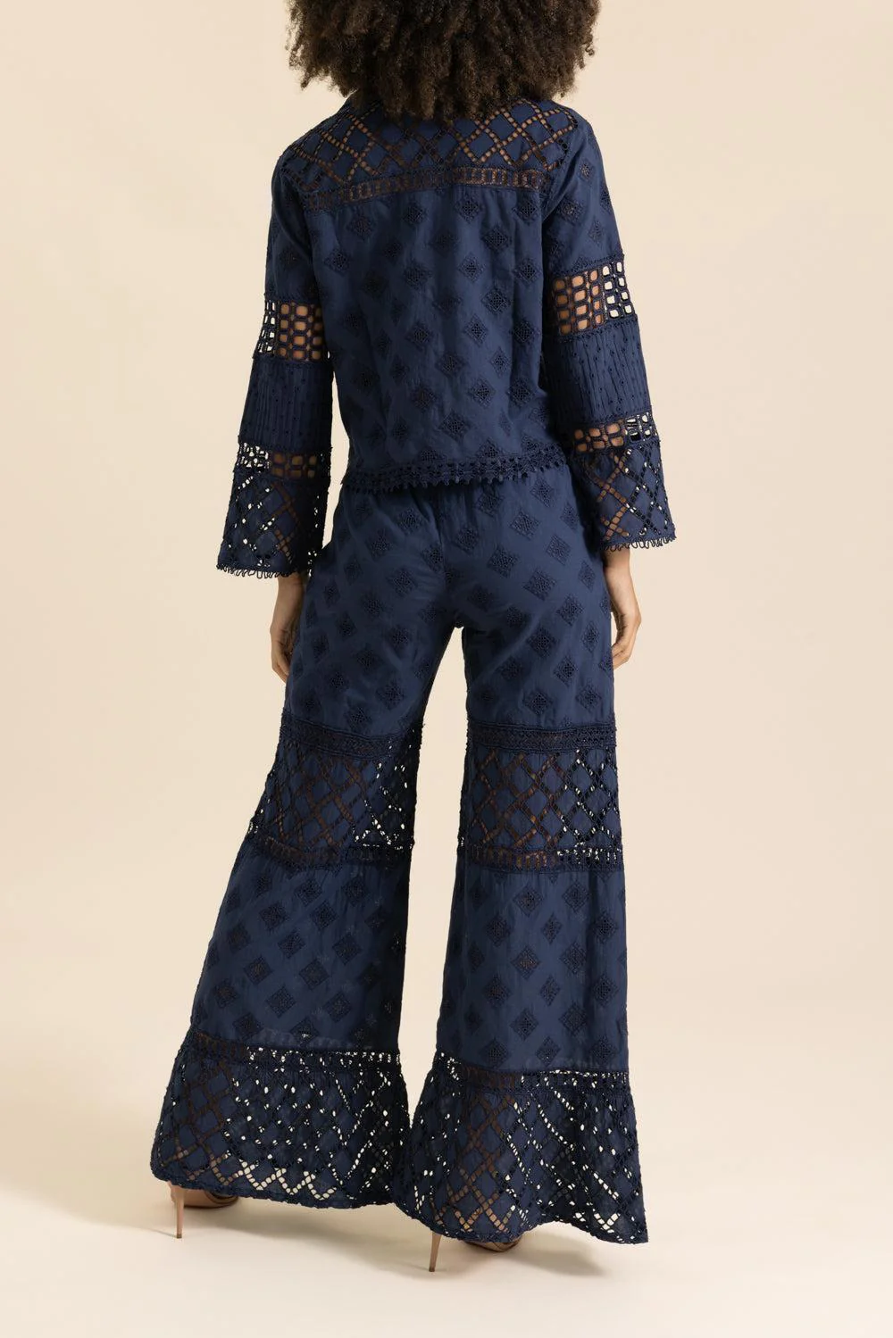 Aneto Blouse - Navy - Image 5