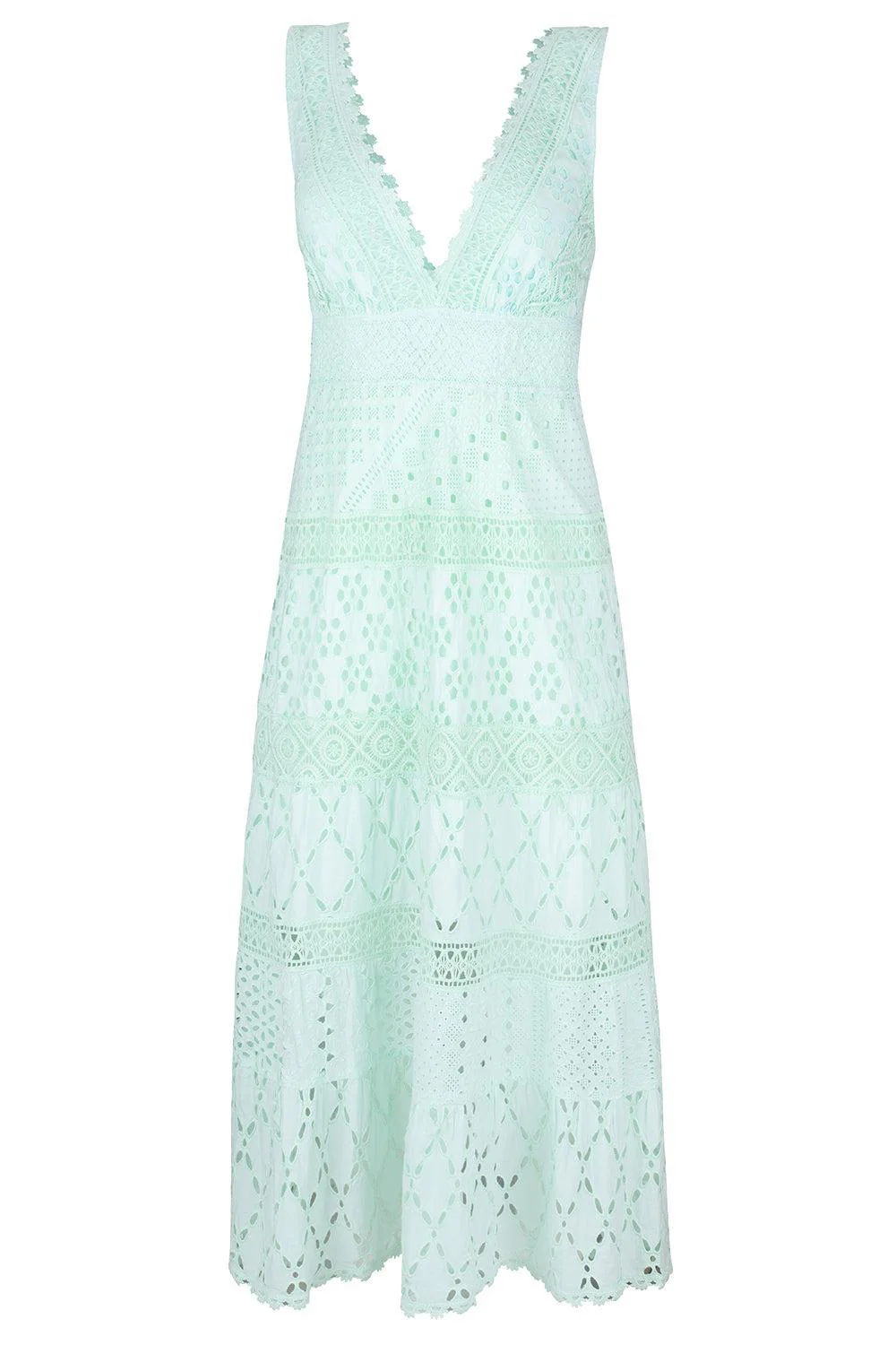 Paglia Midi Dress - Aqua