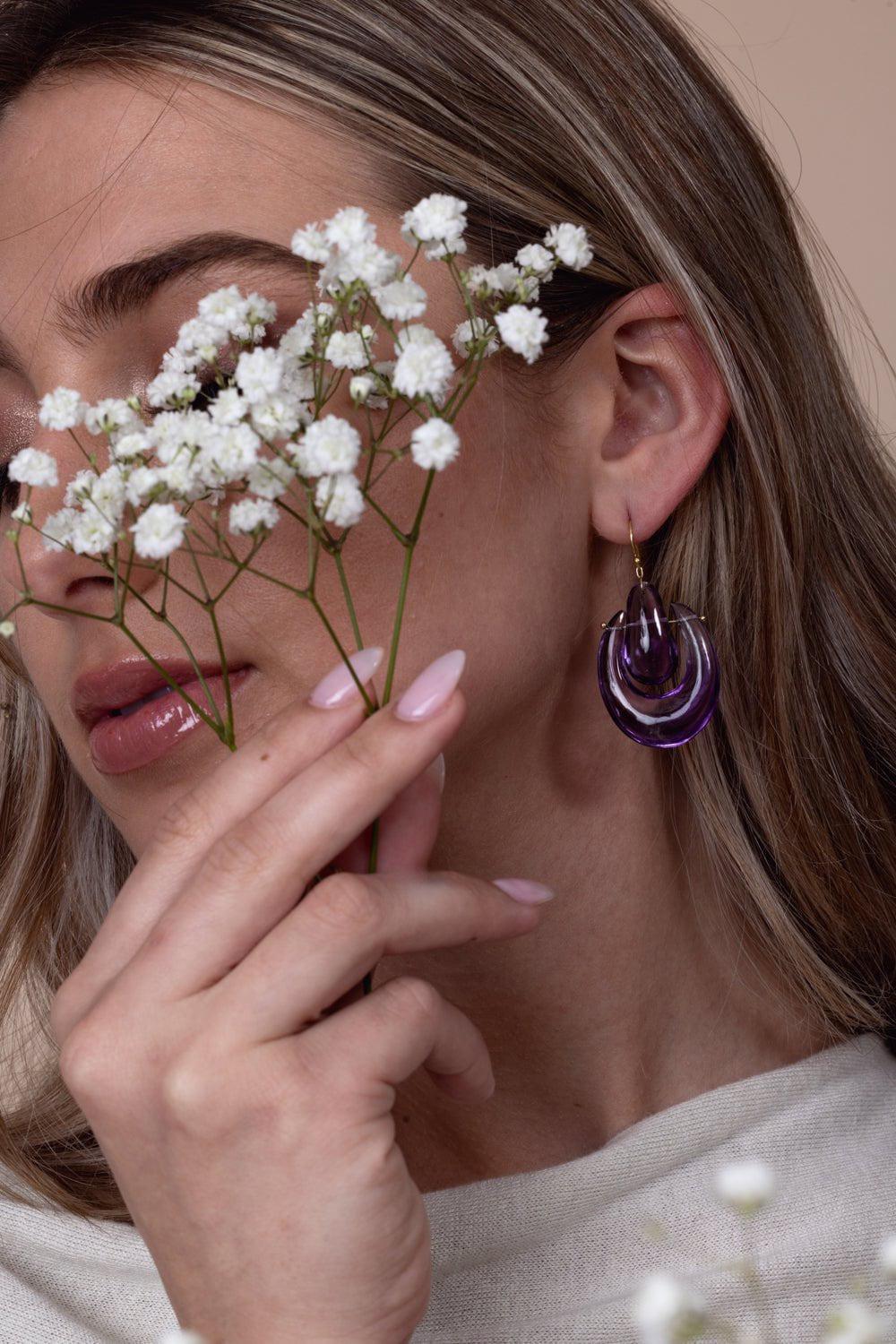 Amethyst O'Keefe Earrings - Image 2