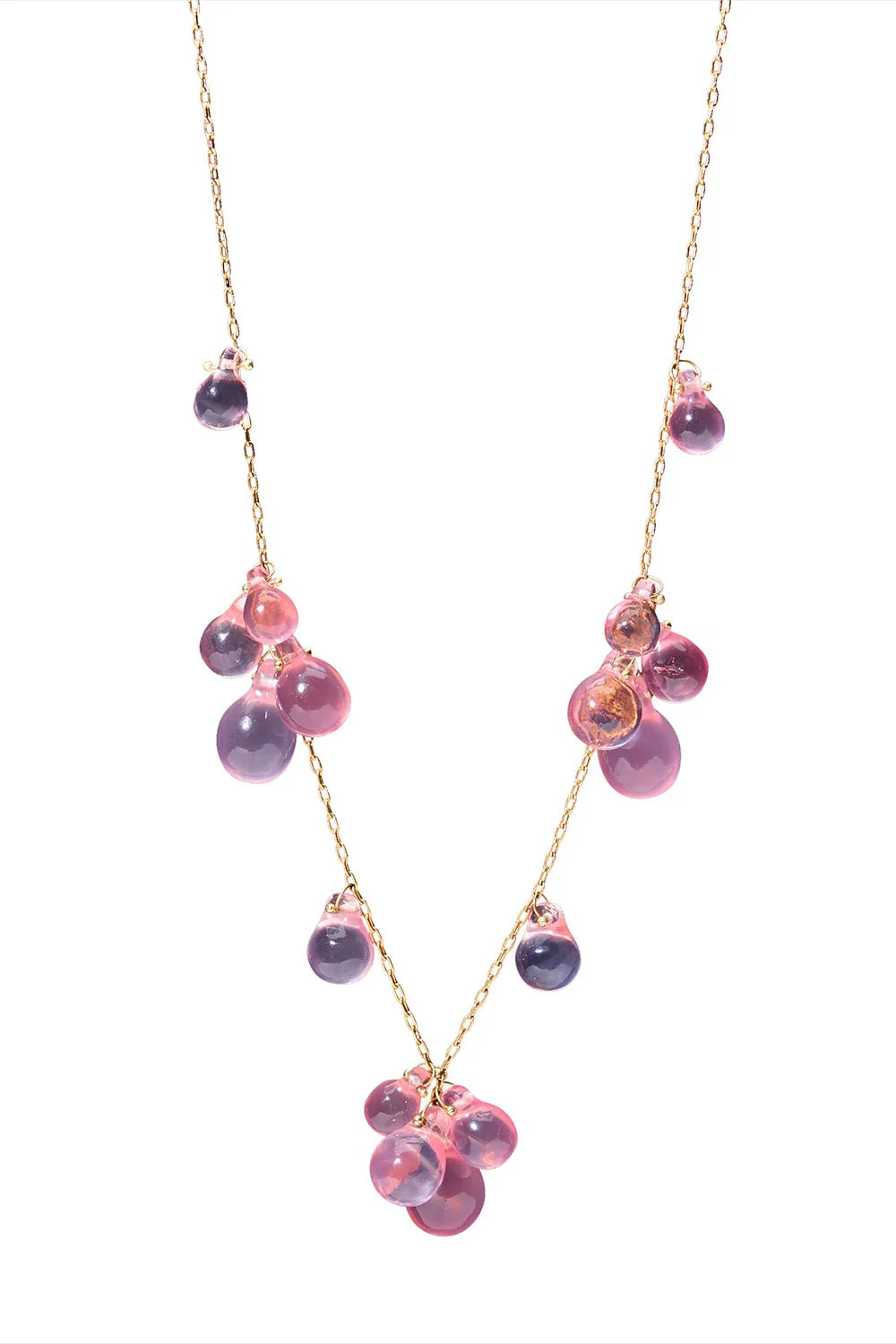 Rose Quartz Bubble Necklace