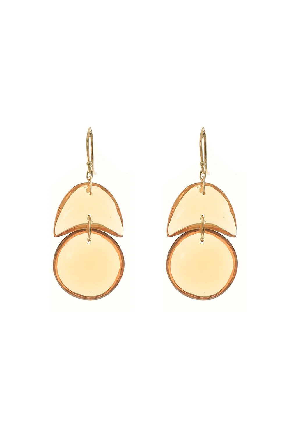 Tiny Arp Citrine Earrings