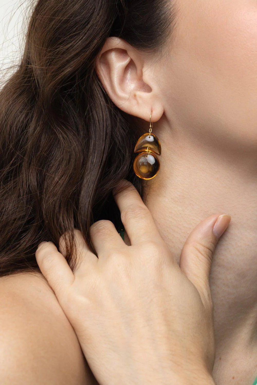 Tiny Arp Citrine Earrings - Image 2