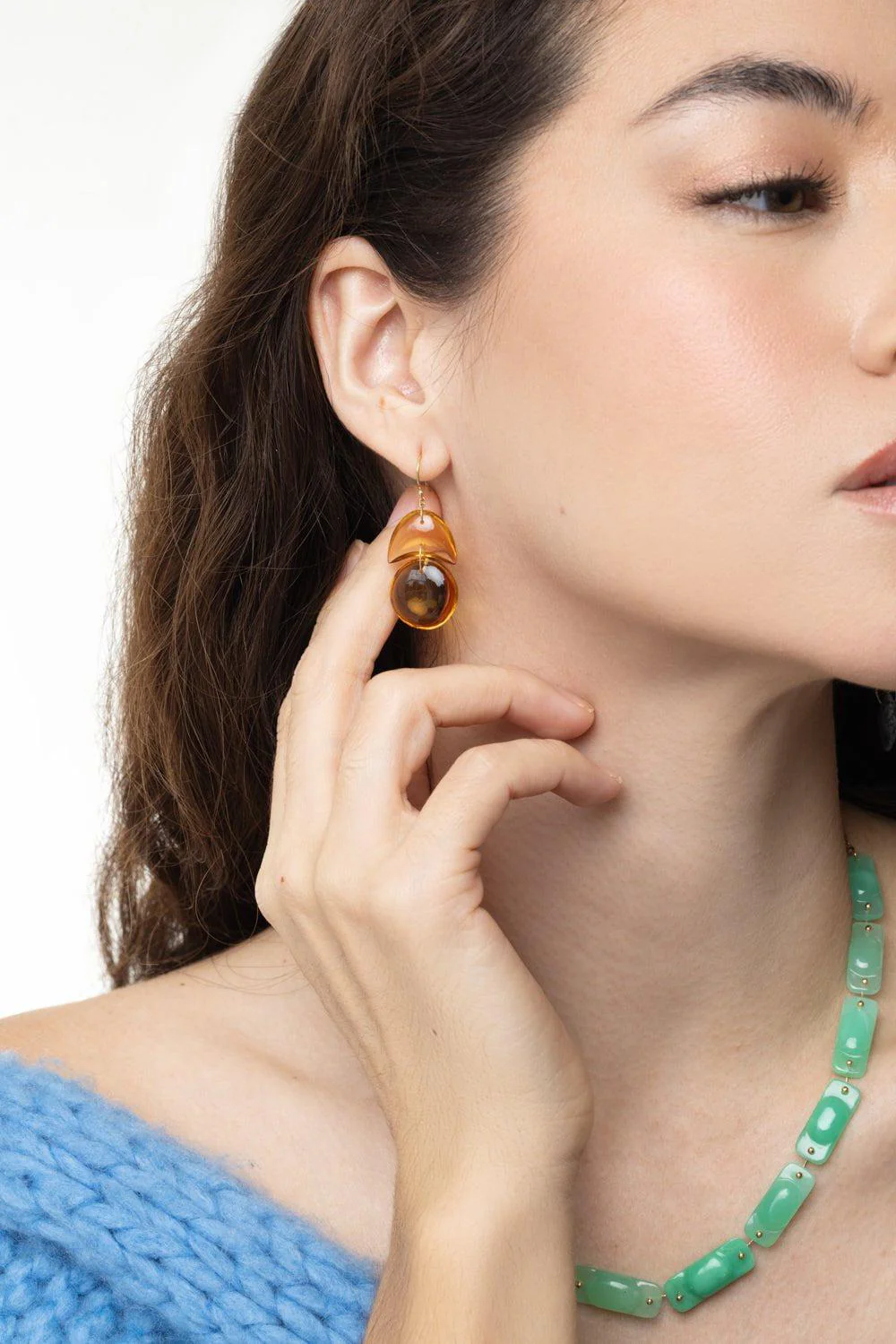 Tiny Arp Citrine Earrings - Image 4