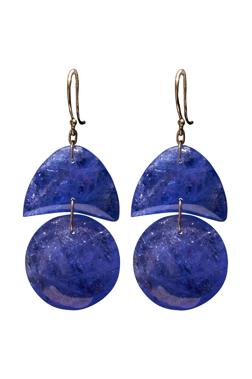 Tiny Arp Tanzanite Earrings