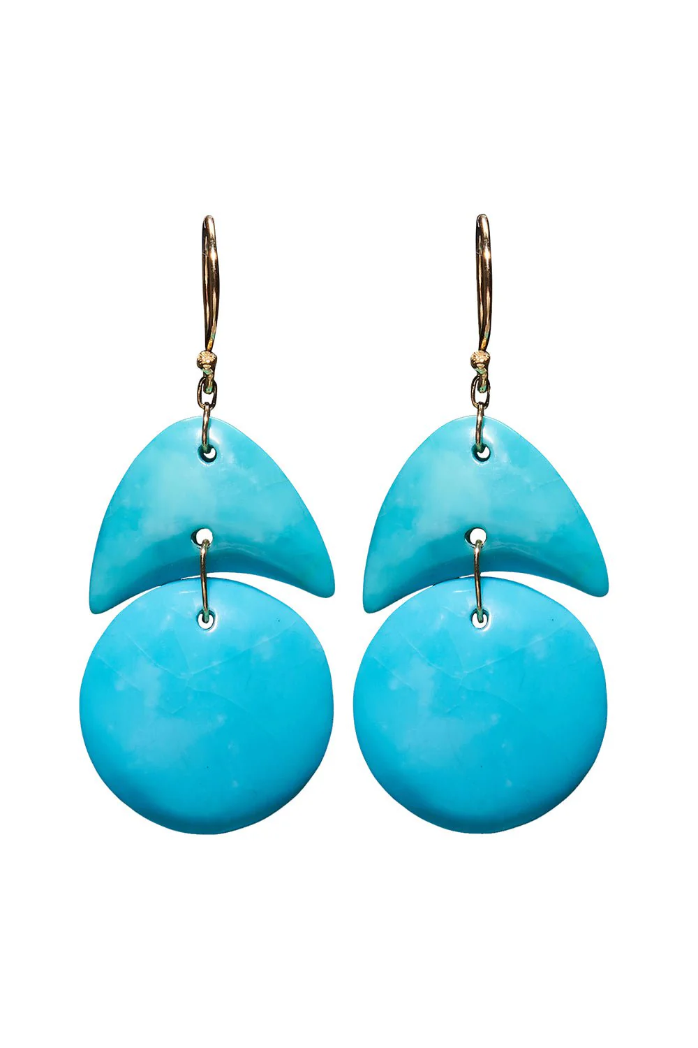 Tiny Arp Turquoise Earrings