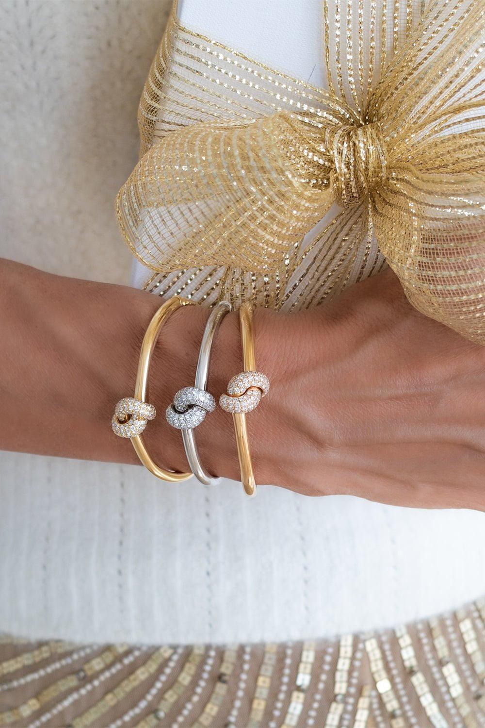 Diamond Love Knot Bracelet - Image 3