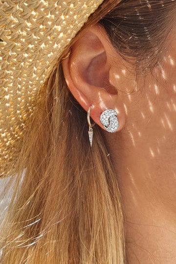 Love Knot Diamond Earrings - Image 2