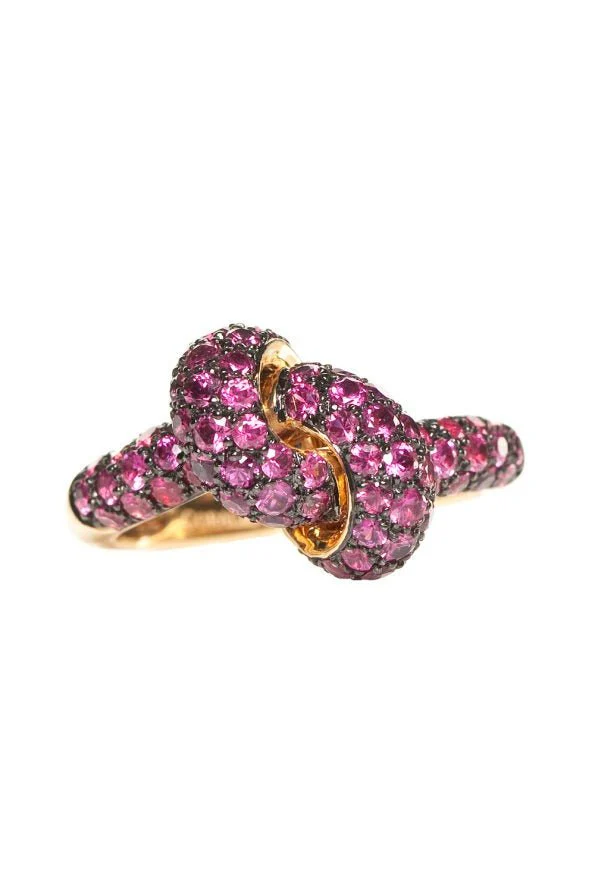 Ruby Love Knot Ring