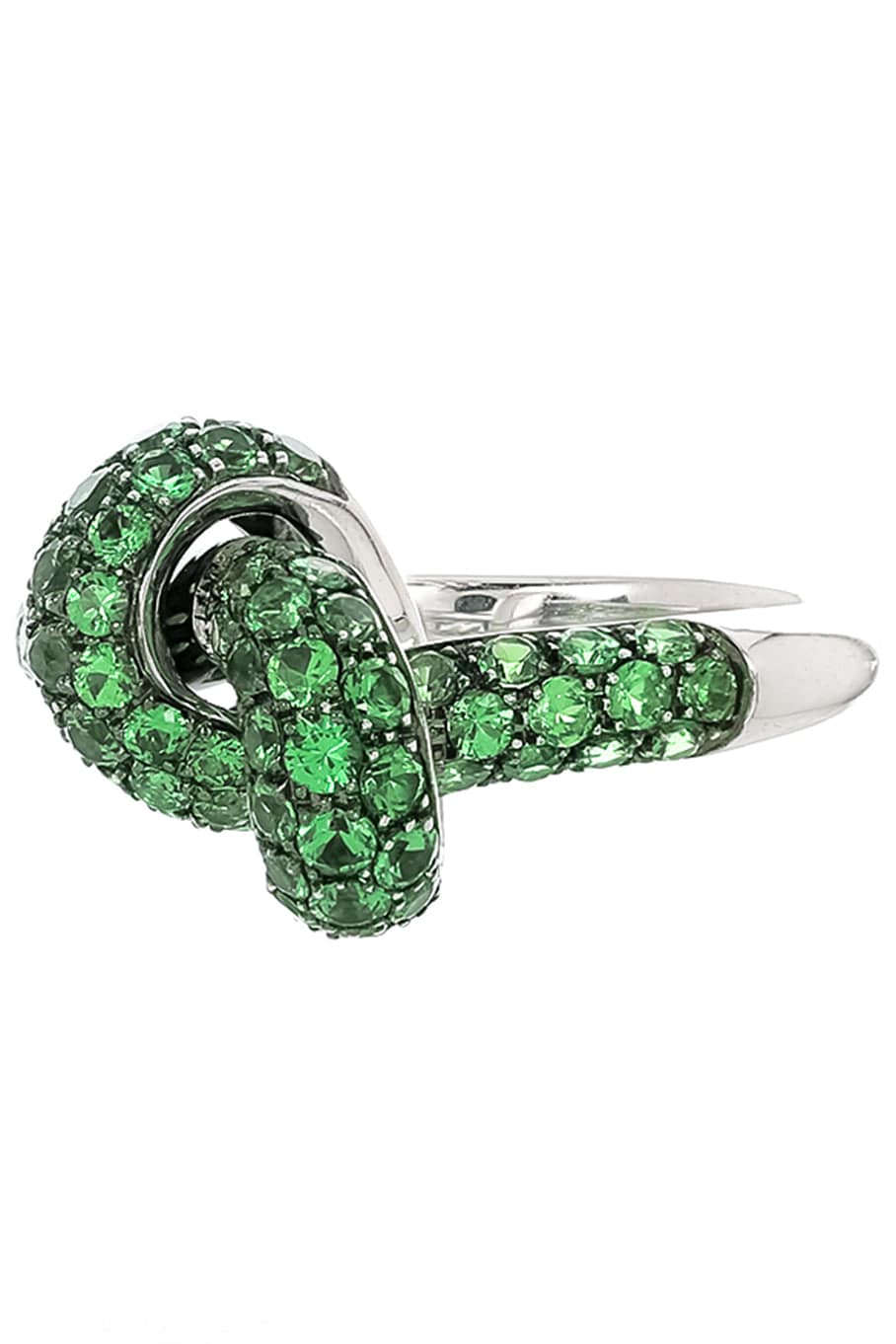 Tsavorite Love Knot Ring - Image 3
