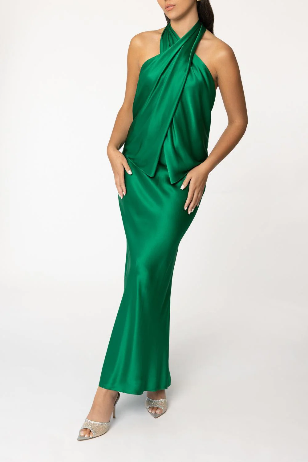 Cross Wrap Halter Top - Image 2