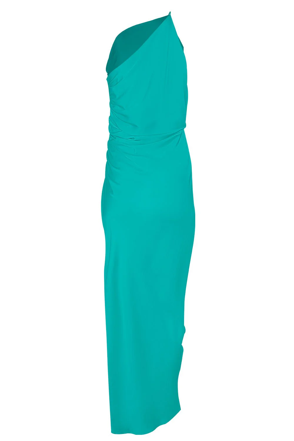 Asymmetric Gathered Wrap Dress - Image 3