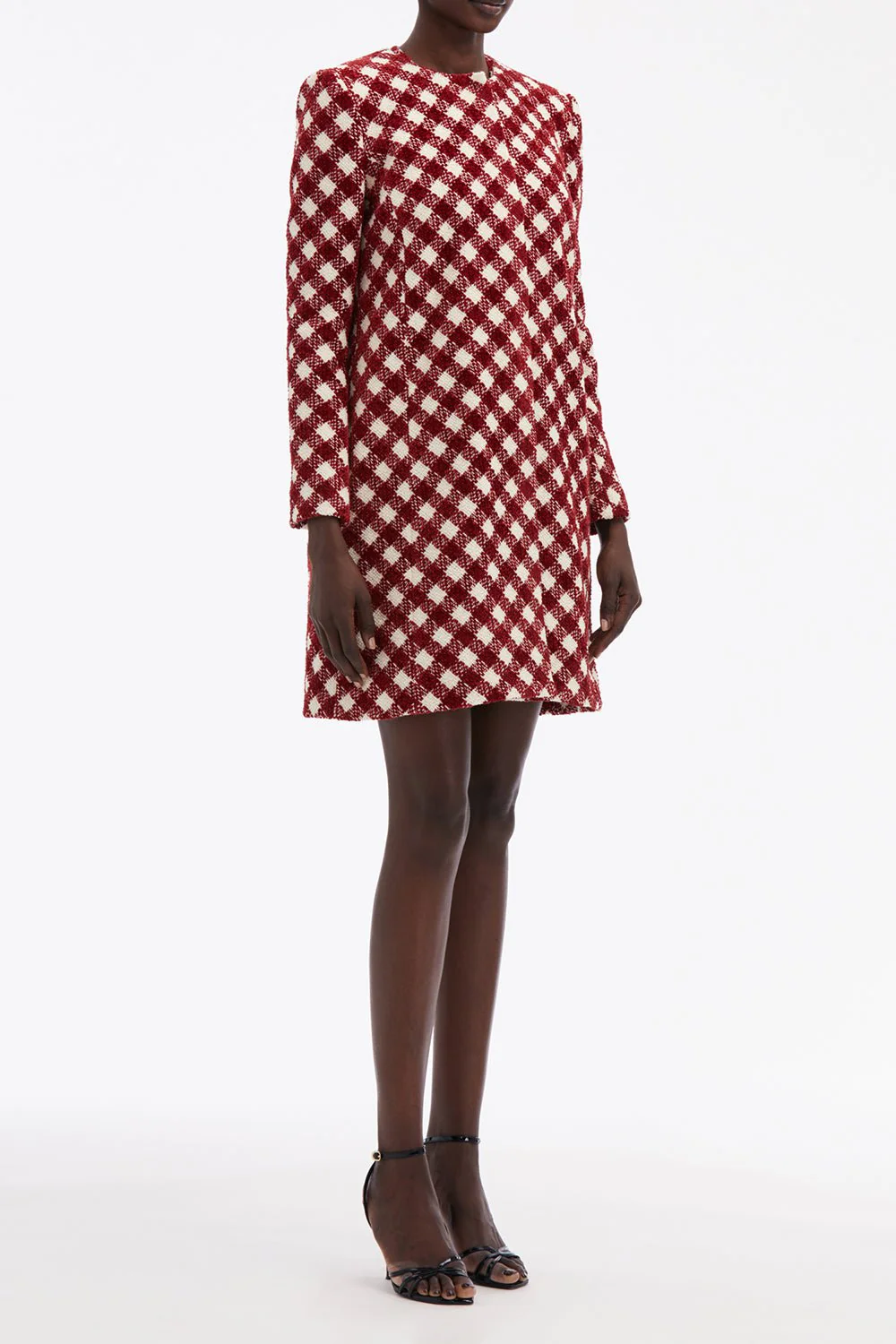 Three Quarter Sleeve Check Jacket - Image 2